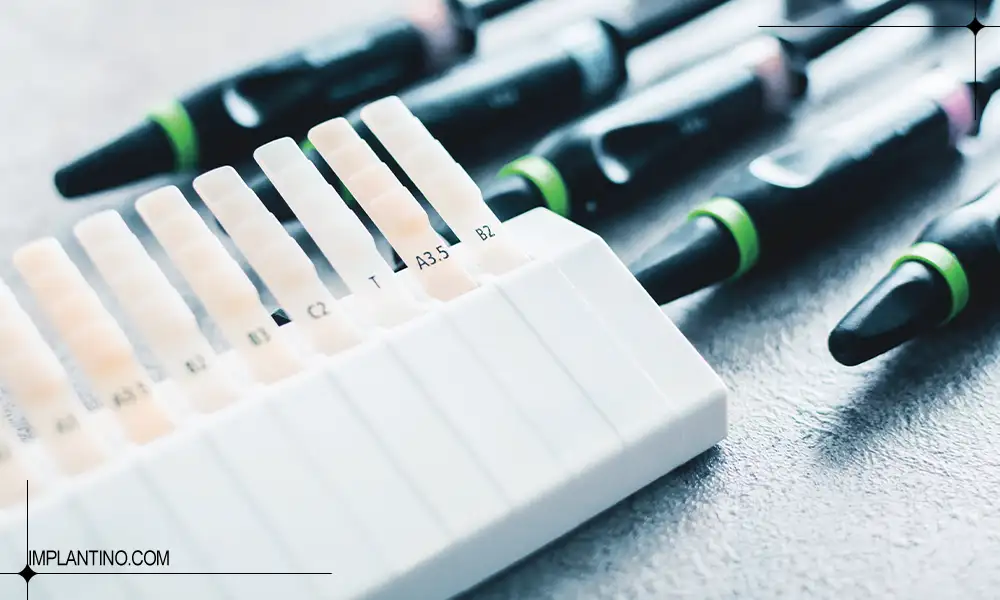 انتخاب رنگ کامپوزیت دندان برای زیبایی لبخند 4 مواد رنگ کامپوزیت دندان