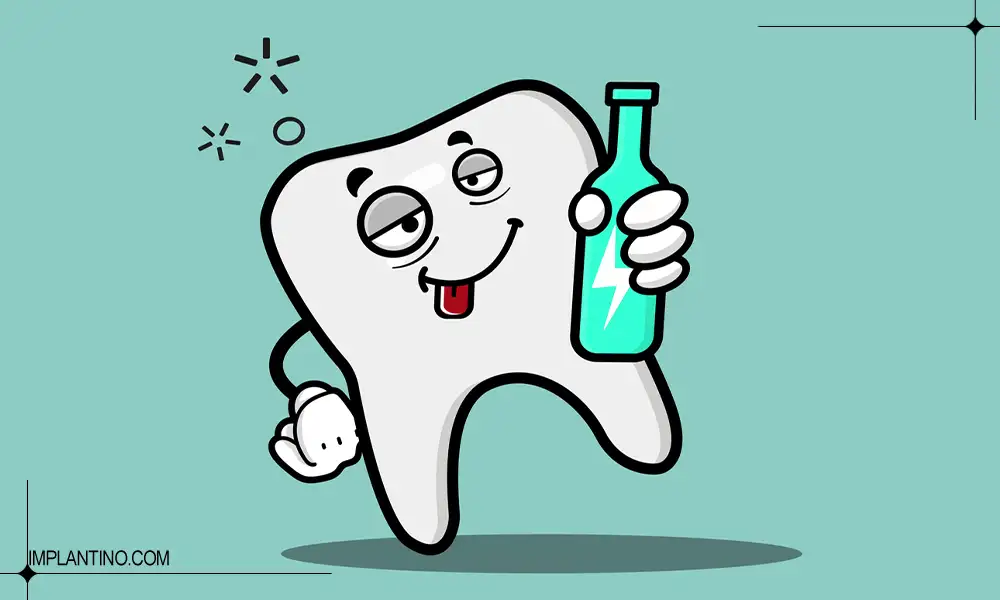 تاثیر الکل روی دندان ها