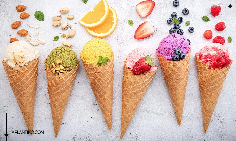 بستین قیفی و خوردن بستنی بعد از جراحی ایمپلنت