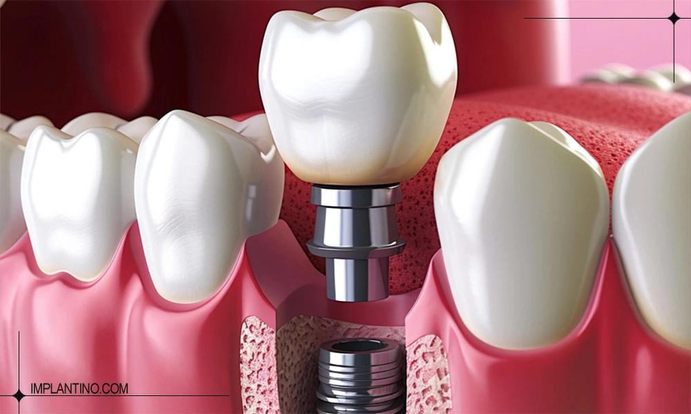 دوره نقاهت ایمپلنت را چگونه سپری کنیم؟ 1 عکس تکه های در حال نصب ایمپلنت و دوره نقاهت ایمپلنت