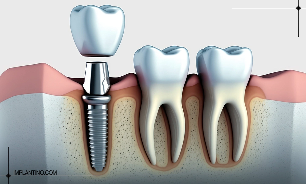 نصب روکش در ایمپلنت بدون جراحی